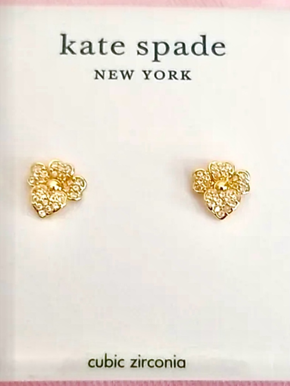 KATE SPADE NEW YORK Precious Pansy Stud Earrings